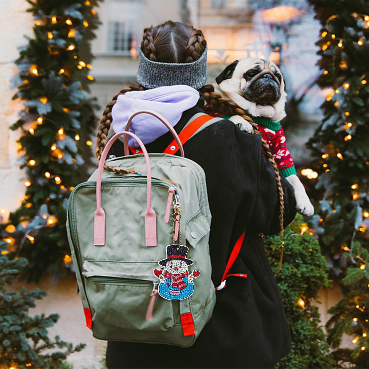 HASTHIP Christmas 5D Diamond Painting Keychain Decorative Accessories Christmas Diamond Painting Pendant Snowman Keychain Home Key Student Bag, Christmas Gifts HASTHIP Christmas 5D Diamond Painting Keychain Decorative Accessories Christmas Diamond Painting Pendant Snowman Keychain Home Key Student Bag, Christmas Gifts
